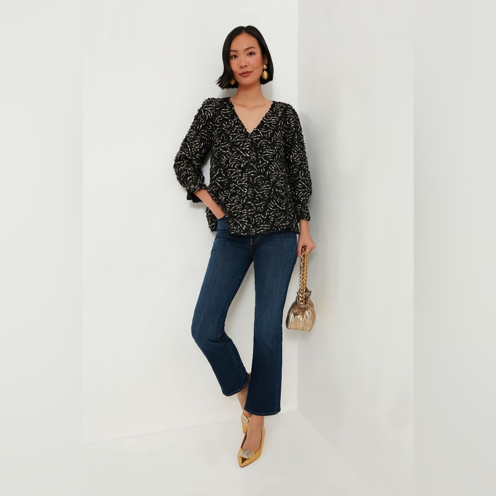 Tuckernuck Nightly Organza Easton Blouse (S)